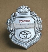 日本豐田汽車鑲鉆徽章,純銀徽章,純銀標牌,白銀金銀制品