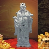 祿星純銀擺件、純銀祿星降臨、祿星純銀工藝品擺件