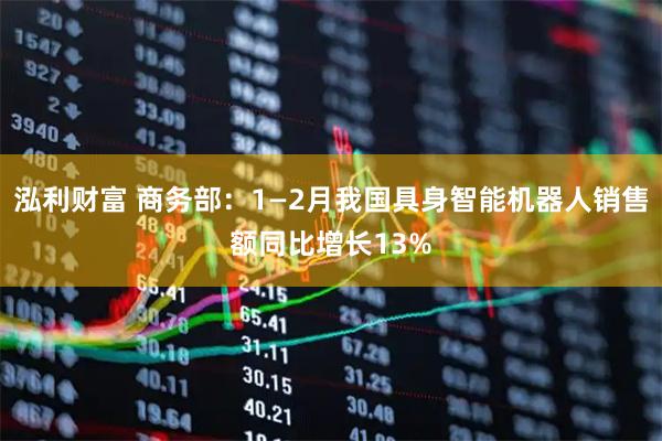 泓利财富 商务部：1—2月我国具身智能机器人销售额同比增长13%