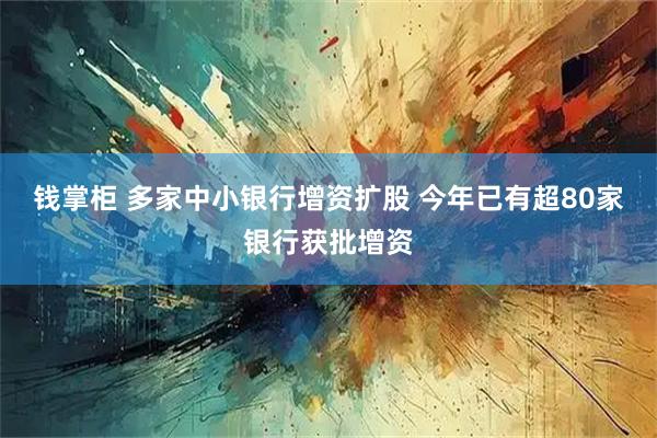钱掌柜 多家中小银行增资扩股 今年已有超80家银行获批增资