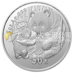 2005版熊貓貴金屬紀念幣5盎司銀幣