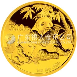 2007版熊貓金銀紀念幣1盎司圓形金質紀念幣