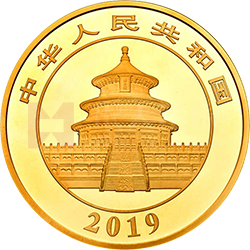 2019版熊貓金銀紀念幣1公斤圓形金質紀念幣